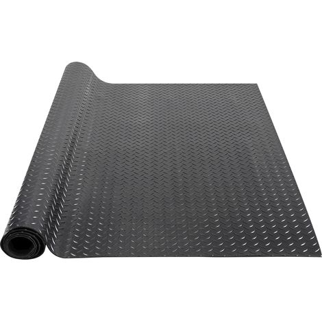 VEVOR Tappeto in Gomma 1236x3065 mm Tappetino Rivestimento Pavimento in Gomma SBR, Tappeto Borchiato Spessore 3 mm Tappeto Diamantato a Strappo, Tappeto Antiscivolo per Garage, Magazzini, Palestra
