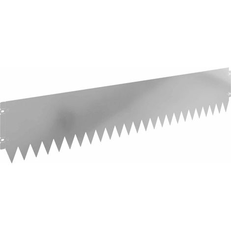 Raseneinfassung 10 pcs 103 x 20 cm Stahl Silber vidaXL