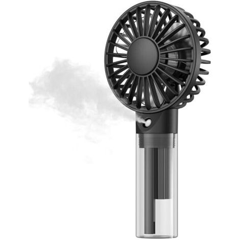 Pair Ventilateur brumisateur portable – Ventilateur personnel rechargeable à main avec réservoir d'eau de 32 ml Mini ventilateur de refroidissement à main pour voyage, extérieur, maquillage, camping,