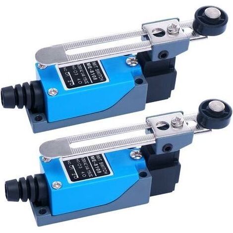2 Stück ME-8108 Momentan-Endschalter, NC-NO verstellbarer Drehhebelschalter für Maschinen und andere elektronische Geräte ME-8108 (1/5)