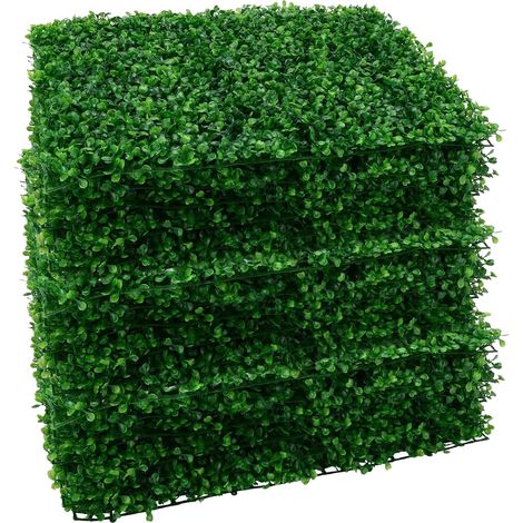 Trintion 18Pcs Artificial Leaves Hedge Panels 40x60cm Grass Plant Wall Panels Hedge Wall Panels Trellis Privacy Fence Ivy Leaf Screen Backdrop for Indoor Home Decoration Garden Ornaments Outdoor