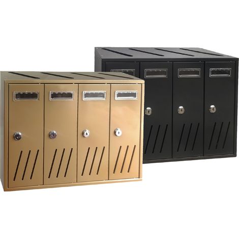 CASSETTA POSTALE 4 posti - antracite - 42,5x17,5x H. 30