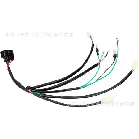 Suitable for Lifan Yinxiang 125/140cc off-road motorcycles, including kick start cable, wiring harness, and main cable. (1/5)