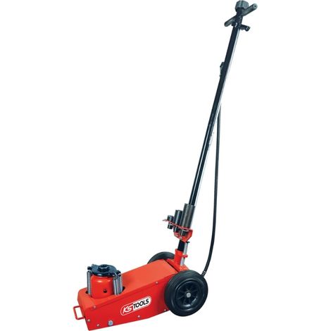 Kstools – Cric hydropneumatique 22t – Capacité de levage 22 tonnes – Hauteur max 450 mm – Vérin performant avec soupape de surcharge (1/6)