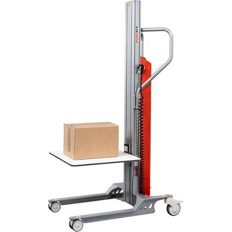 Carrello elevatore semielettrico con pianale 500x500 mm - Sollevamento massimo 900 mm - Portata 60 kg - 8091000027