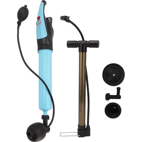 Déboucheur pneumatique haute pression avec têtes interchangeables ABS pour WC évier baignoire (1/5)