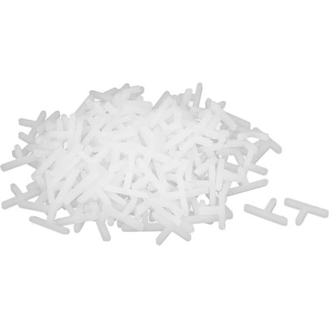 200Stk Wand Stock Céramique Fliese Plastik T Typ Abstandhalter 3mm Weiß DE (1/2)