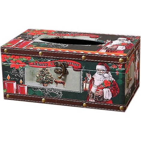 Weihnachtstaschentuchbox für Zuhause, Schreibtisch, Weihnachtsmann (1/5)