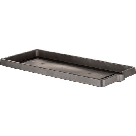 SOTTOVASO PER FIORIERA RETTANGOLARE cm 94 x 36 x 5,5 - antracite - BAMA