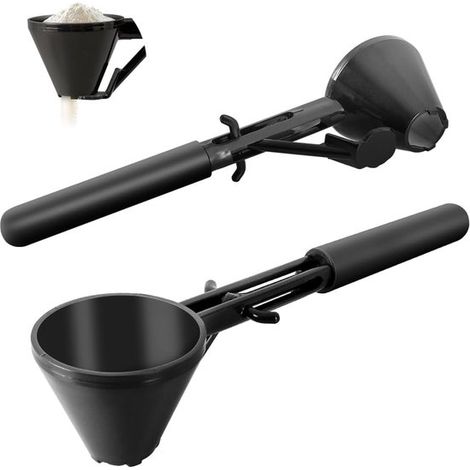 2-in-1 Kaffeelöffel mit Trichter Auslaufsicheres Befüllen von wiederverwendbaren K-Cups mit Kaffeepulver Abwaschbar präzises Abmessen 2-teilig (1/5)