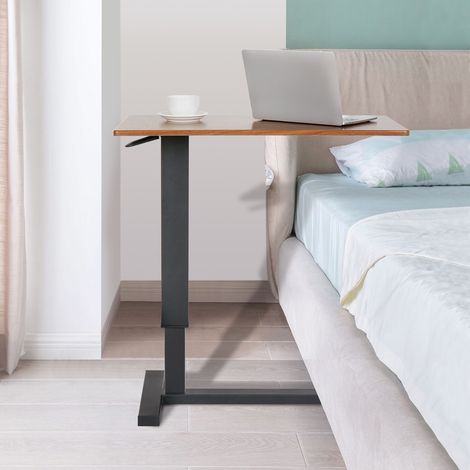 Adjustable Movable Laptop Table Stand Up Bed Sofa Side Computer Desk Home Office (1/5)