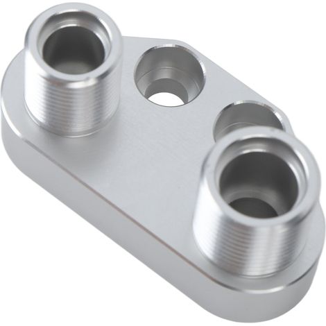 Adaptateur de compresseur AC en aluminium billette, raccord droit pour Sanden SD7B10 7176, pièce de rechange, connexion directe, robuste et léger. (1/5)