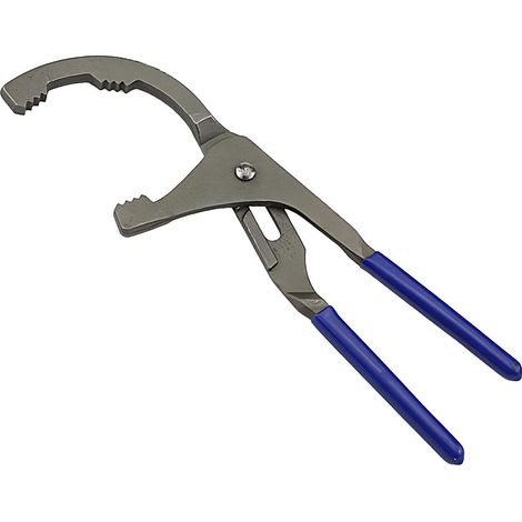 Outil de clé de filtre à huile Pince réglable pour filtres à huile en acier Clé de vidange d'huile, outils ergonomiques pour raccords de tuyaux, outil d'extraction de filtre à huile pour la (1/5)