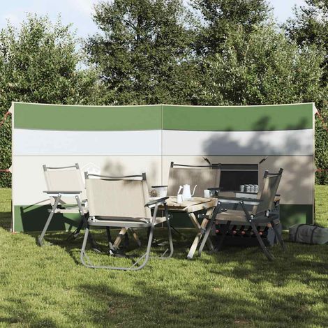 Brise-vent de camping vert 340x130 cm imperméable vidaXL (1/5)