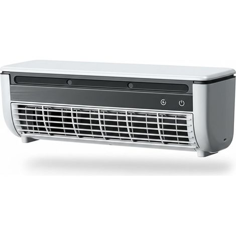 Mini climatiseur avec ventilateur, rafraîchisseur d'air mural brumisateur sans perçage, rechargeable, 6000 mAh, blanc, mini climatiseur (1/5)