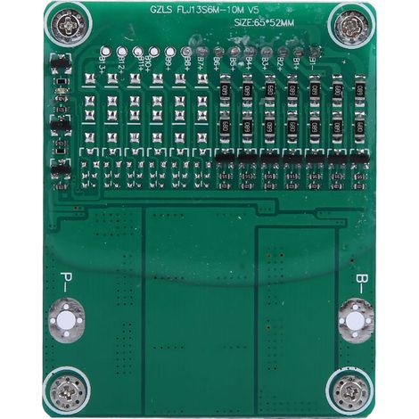 Carte de protection BMS PCB avec équilibrage pour batterie lithium-ion 7S 24V 25A 500W (1/5)