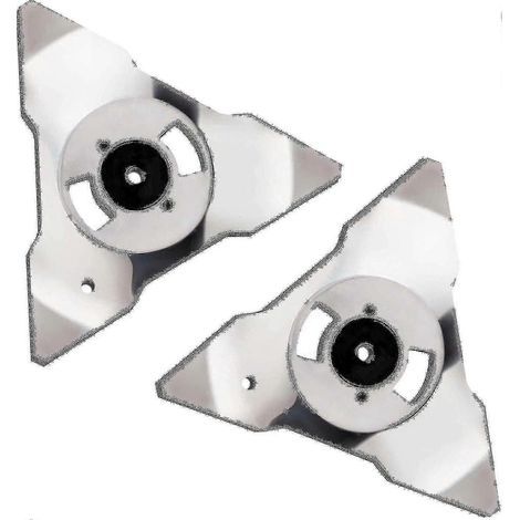 Lames de rechange en acier inoxydable (lot de 2) pour tondeuses Robomow RS/TS/MS/RC/TC/TC (référence ZCL1867) (1/2)
