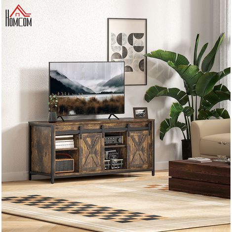 TV Schrank Lowboard 120 x 40 x 54 cm Braun OKMYHOME (1/5)
