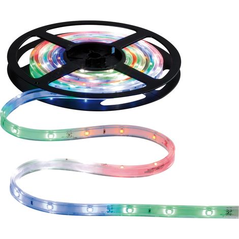 Kit bandeau LED souple 7W 220lm multicolore longueur 3m avec alimentation 230V étanche IP67 Stripe PAULMANN 70416 (1/5)