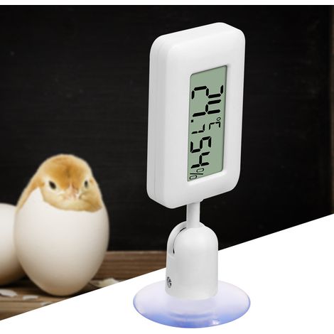 Thermomètre et hygromètre numériques avec écran LCD rétroéclairé, rotatif à 360°, adaptés aux terrariums, serres et incubateurs.