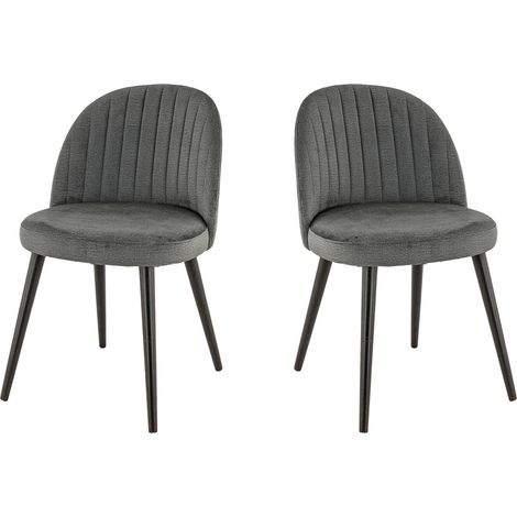 Chaise de restaurant en velours Erika (lot de 2) (1/5)