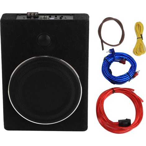 Amplificateur audio voiture 12V 20cm acier inoxydable haut-parleur puissant lecteur musique (1/5)