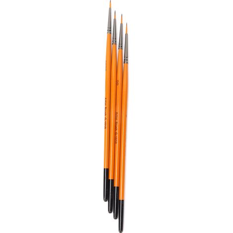 Ensemble de 4 Pinceaux Artistiques pour Aquarelle, Huile et Peinture - Outils de Qualité (1/5)
