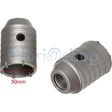Fresa Carotatrice Tazza 50 Mm Frese Trapano Attacco Sds Plus Muro Cemento