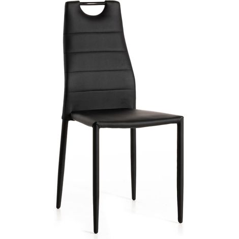 Chaise de salle à manger moderne en PU (lot de 4) Aramis (1/3)
