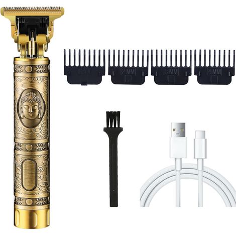 Tondeuse À Cheveux Sans Fil - Tondeuse À Barbe Professionnelle - Pour Hommes Et Enfants - Batterie Au Lithium - 4 Peignes Réglables 1 2 3 4 Mm - 1 Pièce (1/5)