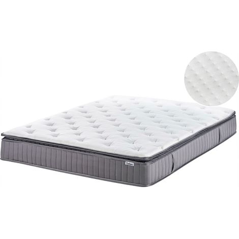 Materasso a molle insacchettate 160 x 200 cm con maniglie imbottitura in Memory Foam rinfrescante duro rivestimento rimovibile 7-Zone Pleasant (1/5)