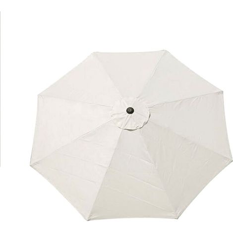 Awning of replacement for sunshade of patio, 9,84 feet, 8 nervures, coverage exterior for garden, yard, Beige (1/3)