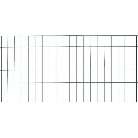 Maison Exclusive - Teichzaun Set 5 pcs Grün 100 x 50 cm Stahl