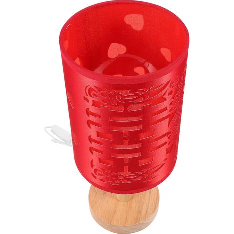 Lampe de Table Rouge pour Mariage, Décoration Chambre Nuptiale (1/5)