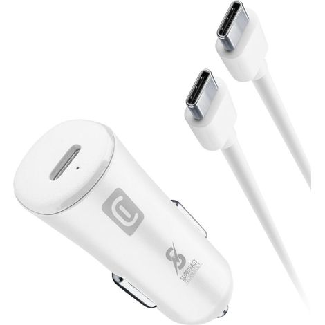Cellularline Super Fast Car Power Kit 25W - USB-C to USB-C - Samsung