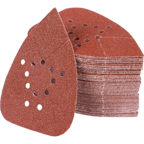 Schleifpapier Dreiecke Klett 12 Trous 40 grits - 70 Pieces (1/5)