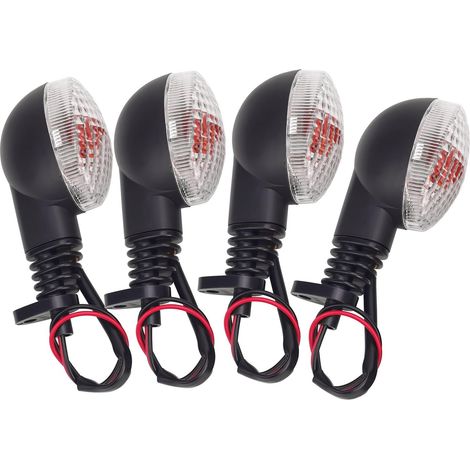 Indicateurs Clignotant de moto Compatible avec KLX125 KLX125L KLX150 KLX150L KLX230 KLX250S KLX250SF KLX250 KLX300SM KLX230R EX250 VN650 KLR650 23037-0115 (1/5)