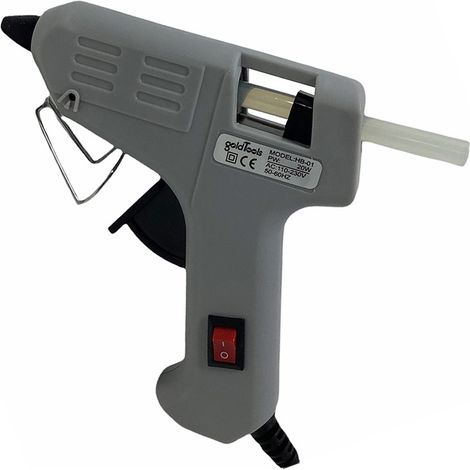 Pistola per colla a caldo 20 watt incollatrice termocollante per bricolage riparazioni fai da te (1/3)