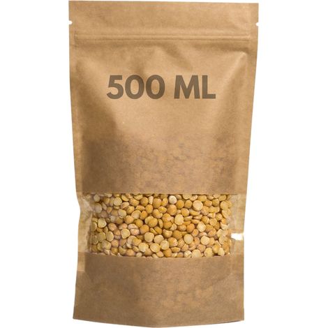 DOYPACK ECO Papiertüte mit kleinem Sichtfenster, 130 x 70 x 225 mm, PAP45/PET12/CPP30, 500 ml, 25 Stück (1/5)