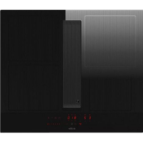 Table de cuisson induction aspirante 60cm 4feux 7400w noir - Elica - NIKOLATESLAVELVETBLFBO60 (1/3)