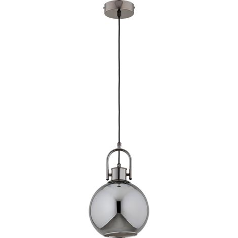 Suspension boule graphite DEROL Alfa E27 15W Ø20cm (1/3)