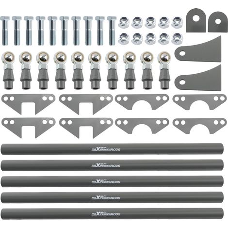 Kit de suspensión de 4 brazos, construcción de acero, barras de 1,5 metros de largo, ajuste personalizado para Rat Rods, instalación soldada, rendimiento de alta resistencia. (1/5)