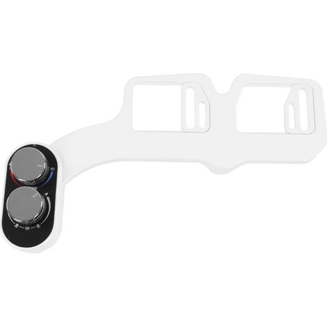 Douchette WC Double Buse Sans Électricité Auto-Nettoyante, Fixation Toilette Pression Réglable, Raccord Européen 3/8 Pouce (1/5)