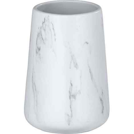 Gobelet de salle de bain effet marbre ADRADA (1/3)