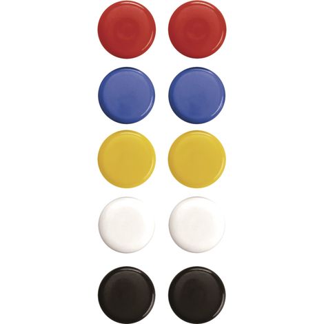 Magnetoplan Signalmagnete, sortiert, D=20 mm 10 Stück 10 Stk