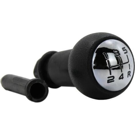 Gabrielle – Pommeau de levier de vitesse manuel 5 vitesses – Compatible Peugeot 106 206 306 107 207 307 – Couleur noir – Prise en main confortable
