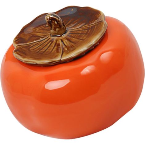 Pot à Bougie DIY Orange en Céramique pour Bougies Parfumées (1/5)