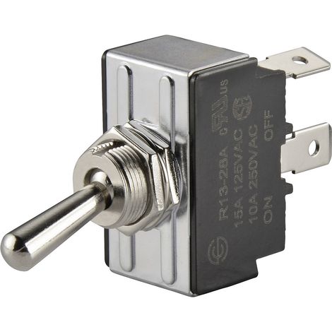 TRU COMPONENTS 1587828 TC-R13-28D-01 Kippschalter 250 V/AC 10 A 1 x Ein/Aus/Ein rastend/0/rastend 1 (1/2)