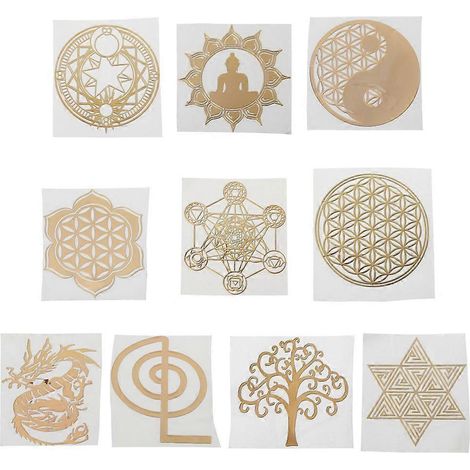 Orgonit-Aufkleber, 10 Stück, Kupfer, Orgonit-Aufkleber, Klebeharz, DIY-Form