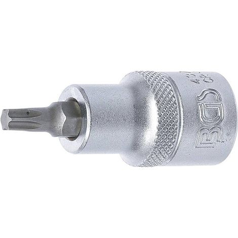 Douille à Embouts 12,5 mm (1/2) Profil T Torx T30 - Précision et Robustesse, Acier - D-Work